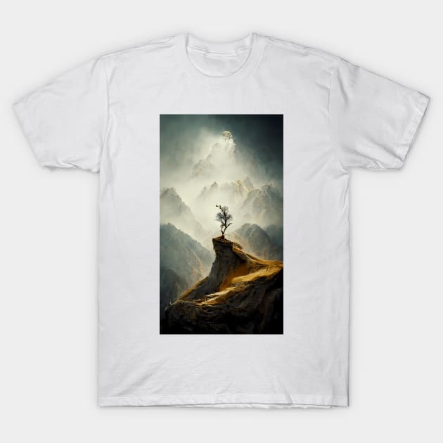 Tree in an empty wasteland T-Shirt by endage